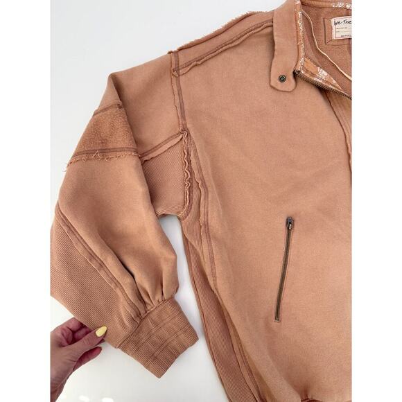 Free people we the free lou moto zip jacket - size medium - Picture 4 of 6